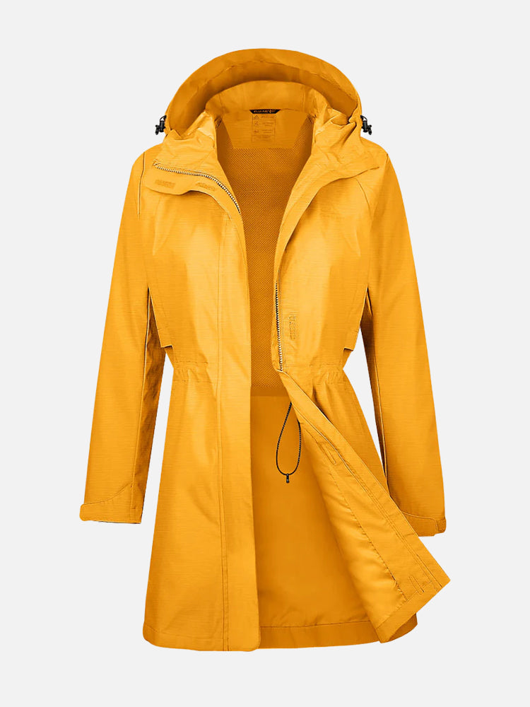 AquaFlex Womens Hooded Waterproof  jacket Atlaslava