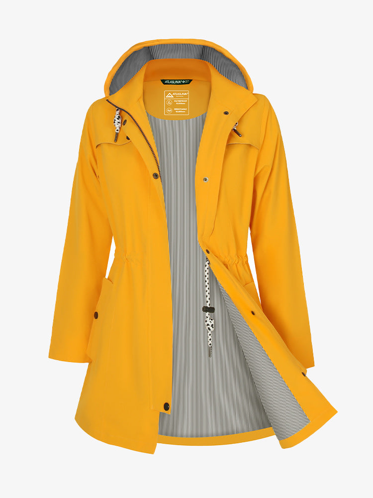 women waterproof rain jacket