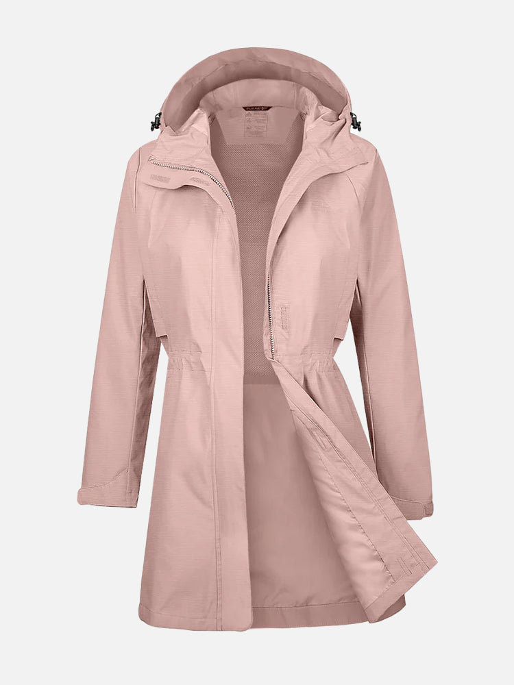 AquaFlex Womens Hooded Waterproof  jacket Atlaslava