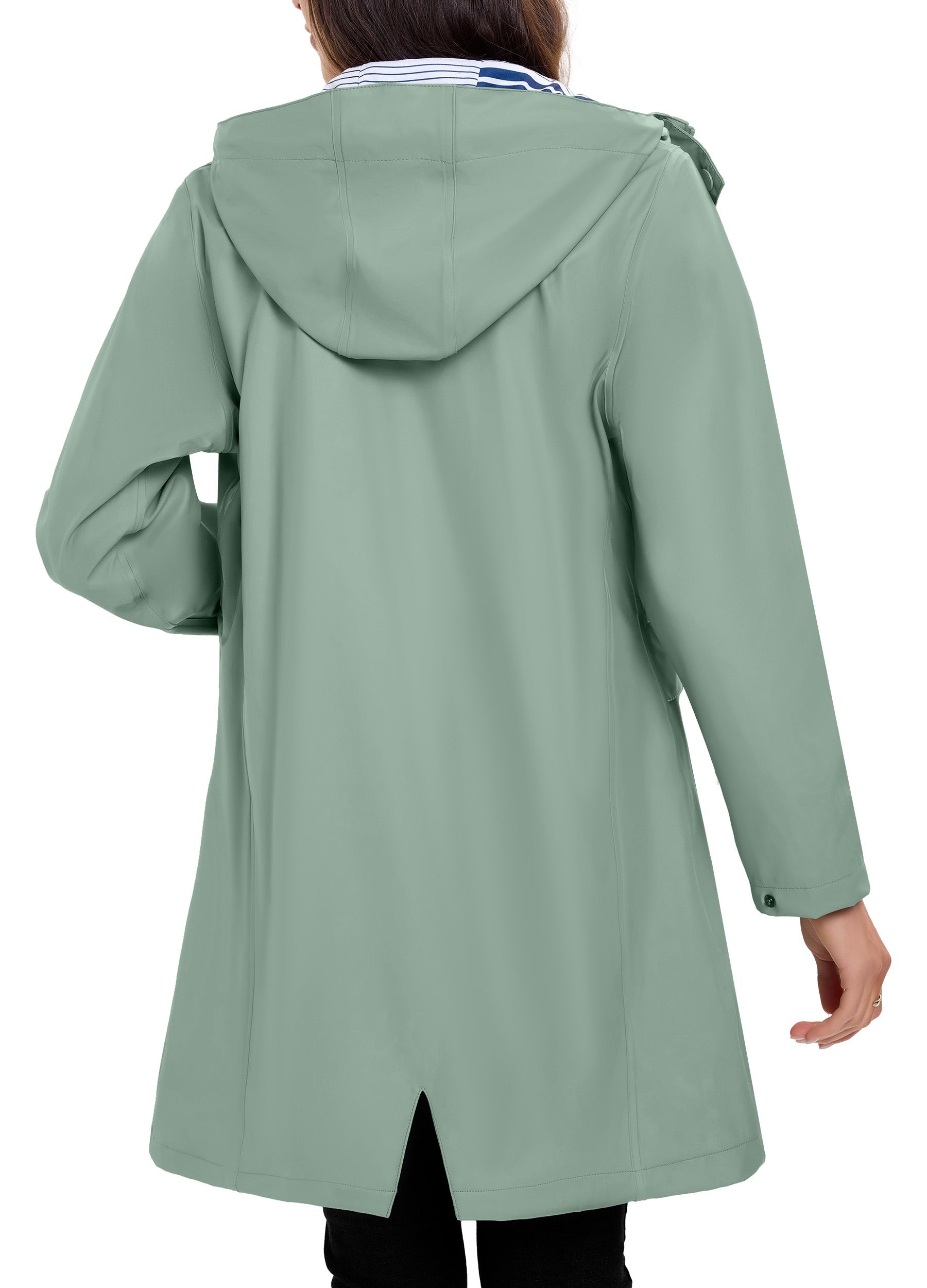 SplashGlow Women's Long Waterproof  Jacket Atlaslava