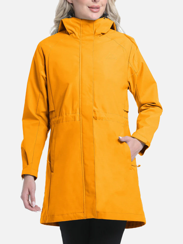 AquaFlex Womens Hooded Waterproof  jacket Atlaslava