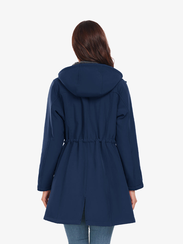 ActivePath Women's Long Insulated Jacket Atlaslava