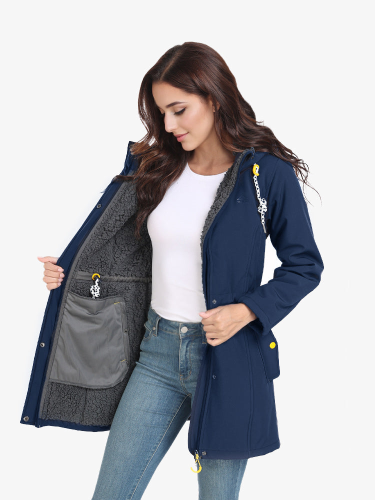 ActivePath Women's Long Insulated Jacket Atlaslava