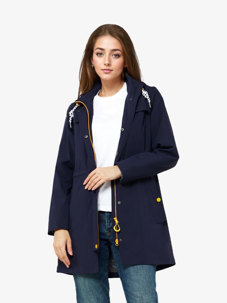 women waterproof rain jacket