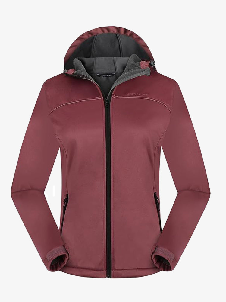Alocasia Women's  Fluorencent Trim Softshell Jacket Atlaslava