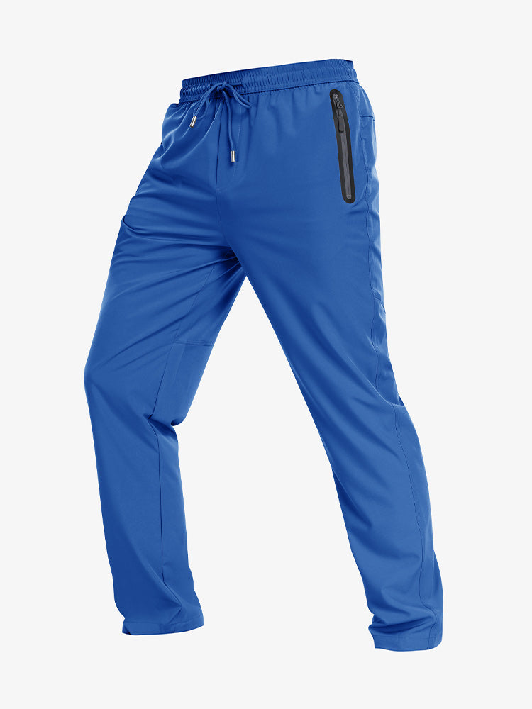 ATLASLAVA Men's Trousers With Drawstring Waist And Zip Closure Atlaslava